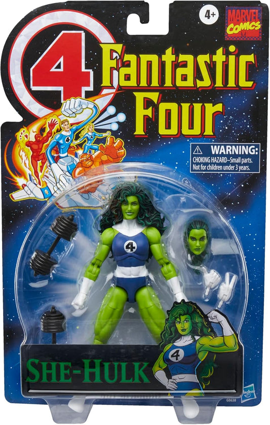 Fantastic Four Retro Marvel Legends She-Hulk 6-Inch Action Figure