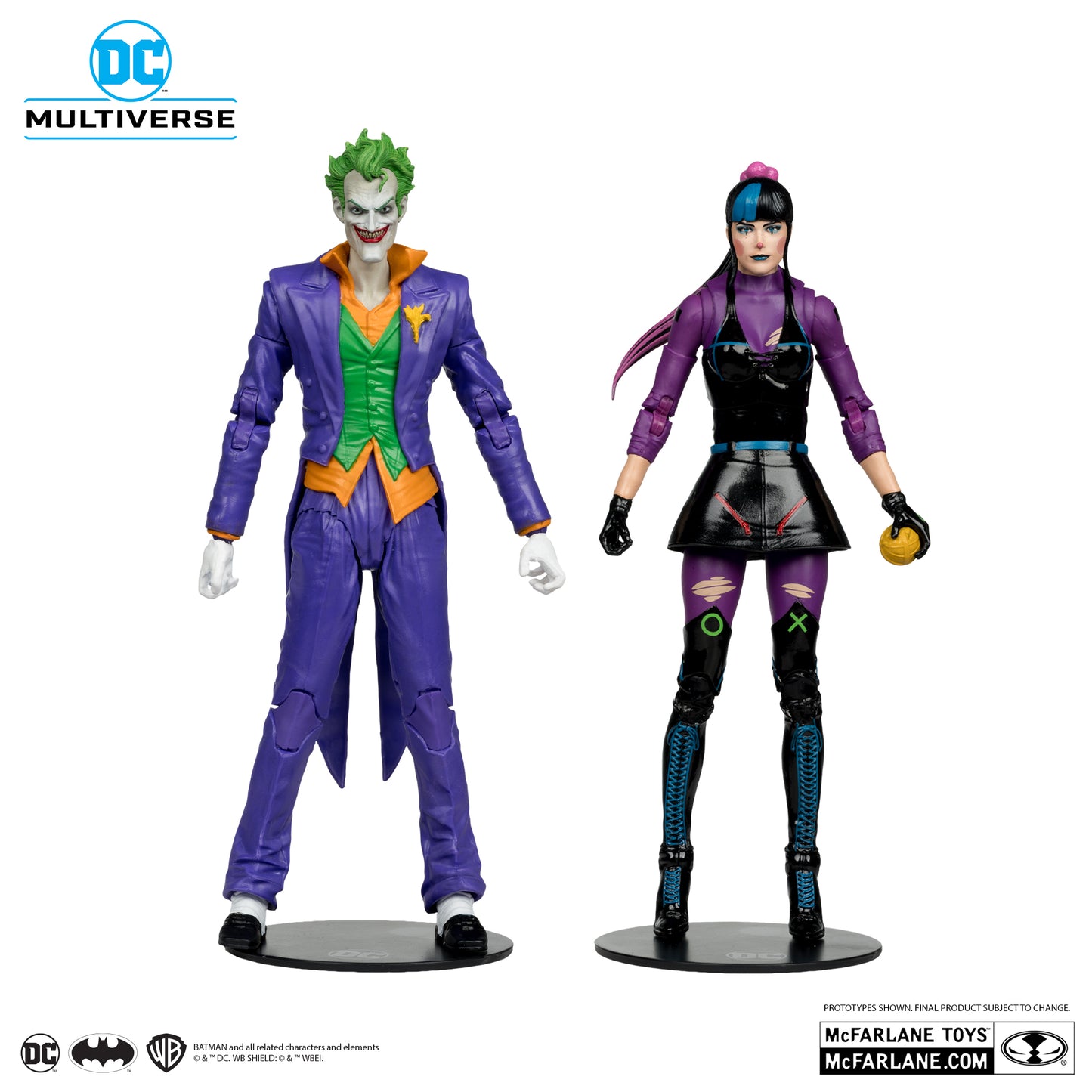McFarlane DC Multiverse The Joker and Punchline Action Figures