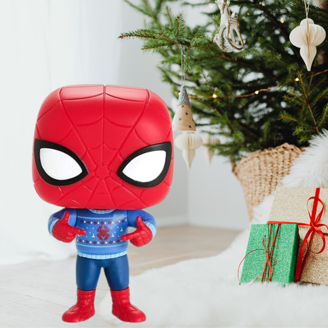 Funko Pop! Marvel Holiday Spider-Man Ugly Sweater Vinyl Figure #397
