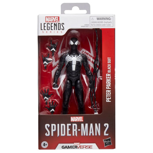 Marvel Legends Spider-Man Gamerverse Peter Parker Black Suit 6-Inch Action Figure