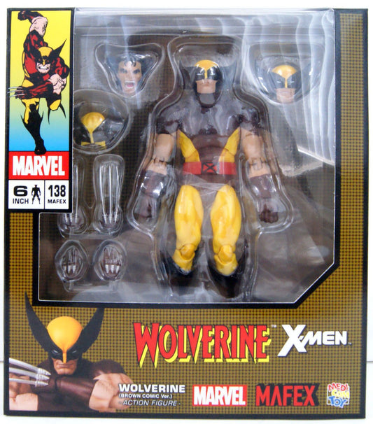 MAFEX No.138 Wolverine (Brown Comic Ver.) Action Figure