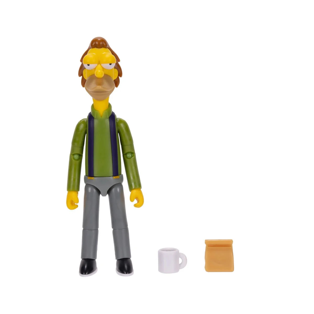 The Simpsons 5-Inch Wave 3 Lenny Leonard with Lunch Bag Action Figure
