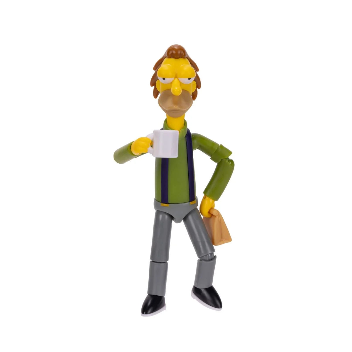 The Simpsons 5-Inch Wave 3 Lenny Leonard with Lunch Bag Action Figure