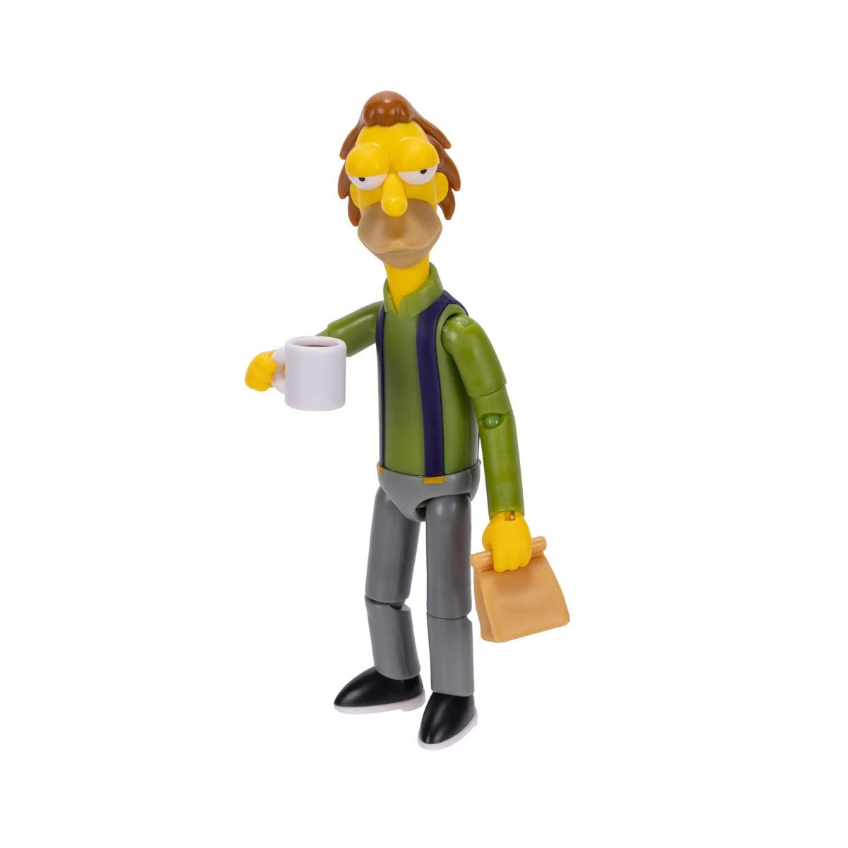 The Simpsons 5-Inch Wave 3 Lenny Leonard with Lunch Bag Action Figure
