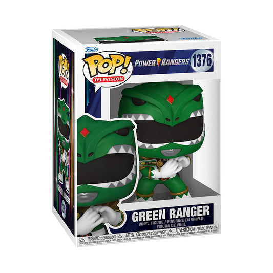 Funko Pop! Mighty Morphin Power Rangers 30th Anniversary Green Ranger Vinyl Figure #1376 with protector