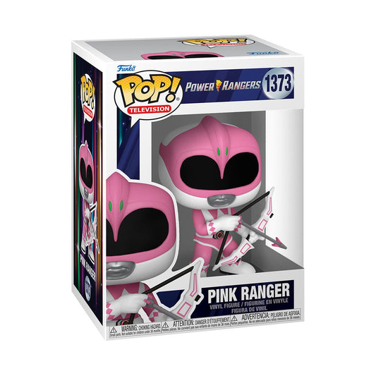 Funko Pop! Mighty Morphin Power Rangers 30th Anniversary Pink Ranger Vinyl Figure #1373 with protector