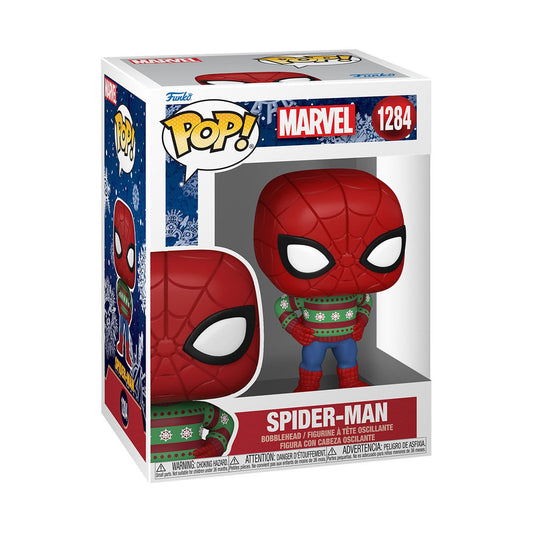 Funko Pop! Marvel Holiday Spider-Man Sweater Vinyl Figure #1284