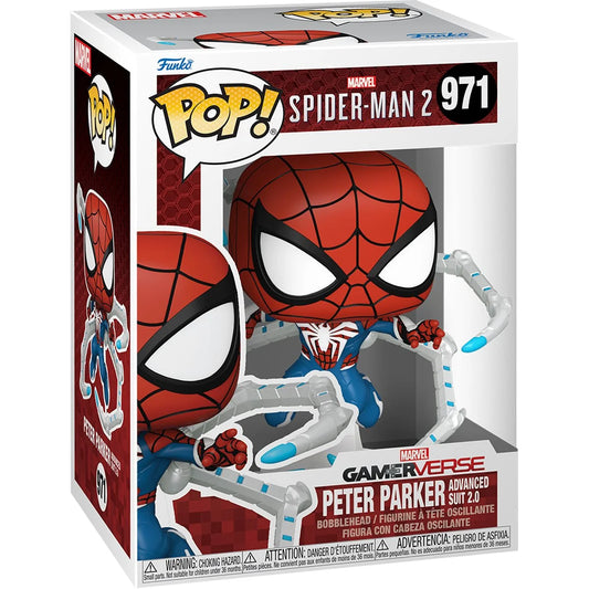 Funko Pop! Spider-Man 2 Gamerverse Peter Parker Advanced Suit 2.0 Vinyl Figure #971