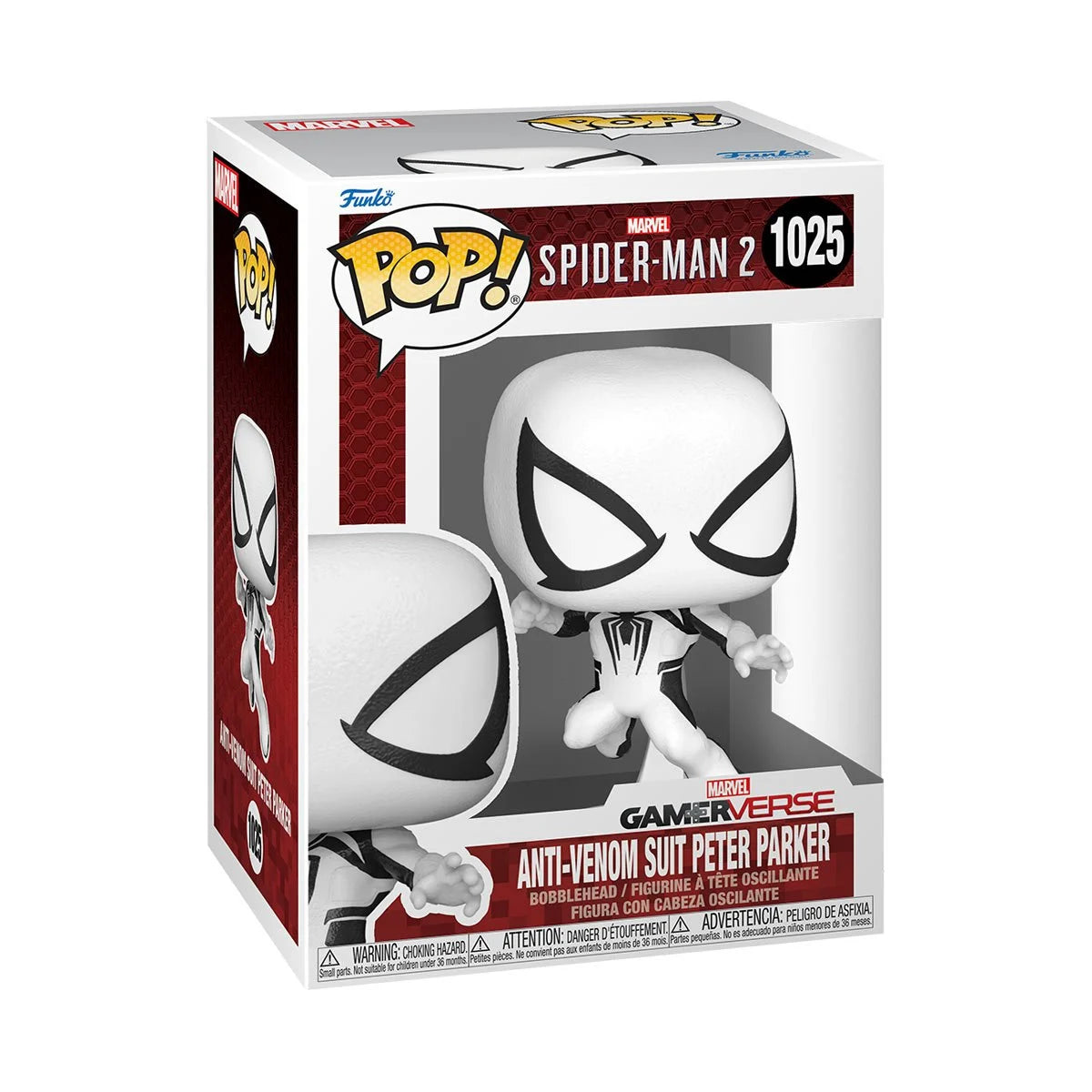 Funko Pop! Spider-Man 2 Video Gamerverse Anti-Venom Suit Peter Parker Vinyl Figure #1025
