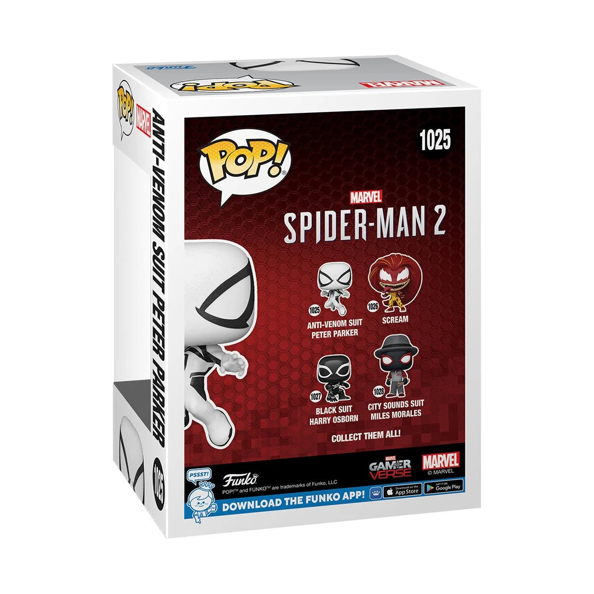 Funko Pop! Spider-Man 2 Video Gamerverse Anti-Venom Suit Peter Parker Vinyl Figure #1025