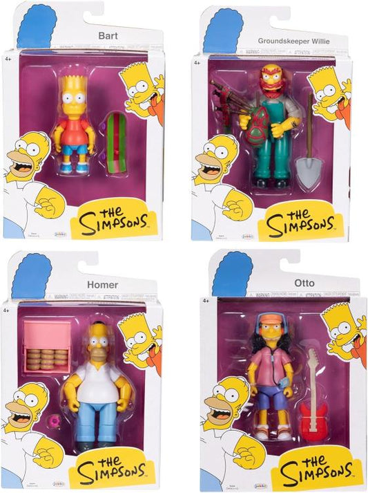 The Simpsons 5" Wave 1 Set of 4 Action Figures