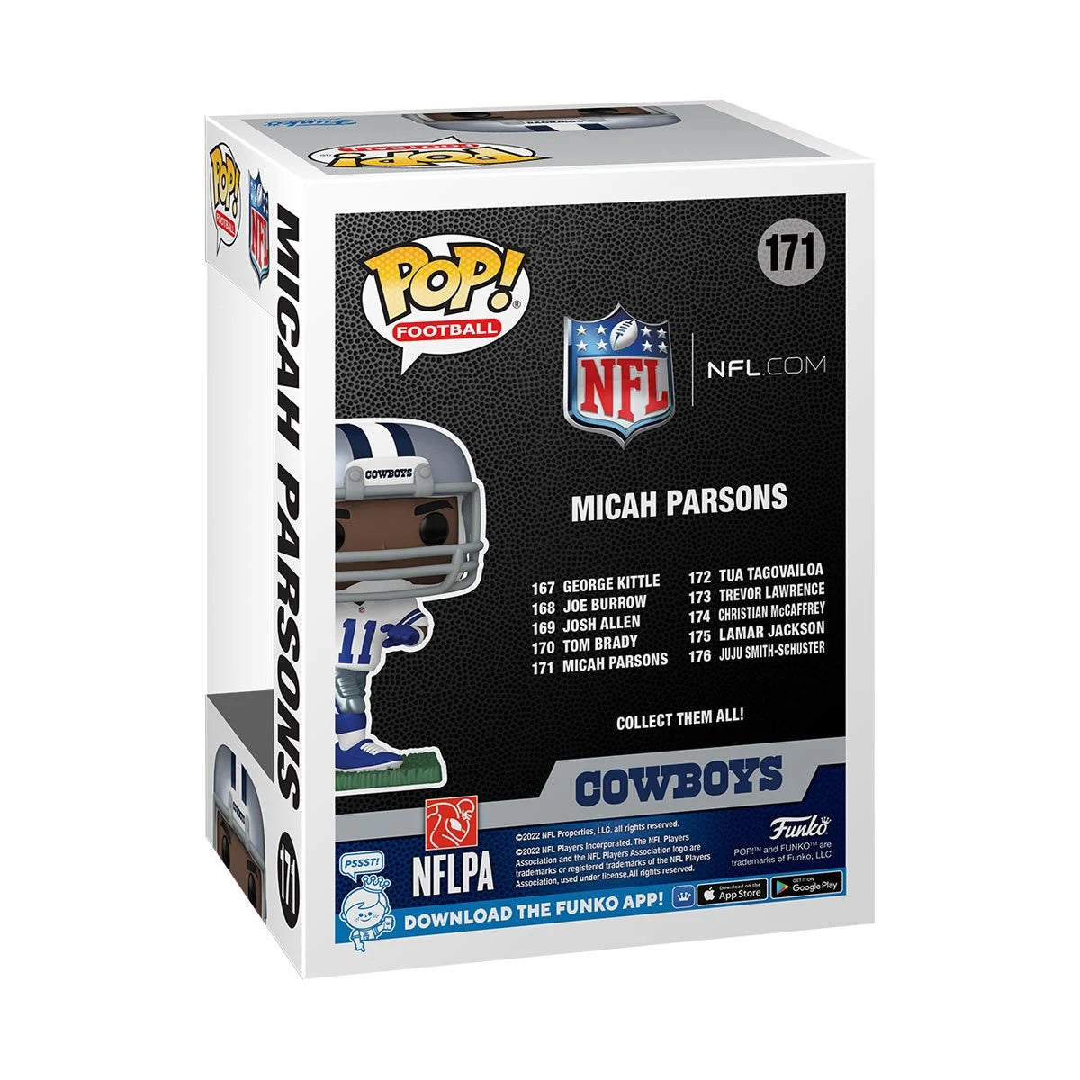Funko Pop! NFL Cowboys Micah Parsons Vinyl Figure #171