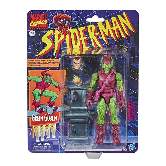 Marvel Legends Spider-Man Retro Green Goblin Action Figure