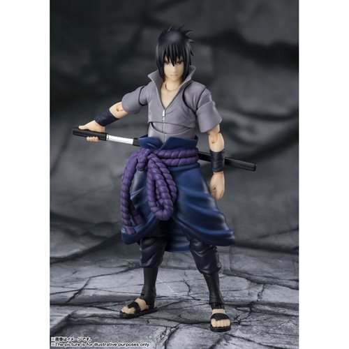 S.H.Figuarts Naruto Shippuden Sasuke Uchiha He Who Bears All Hatred Action Figure