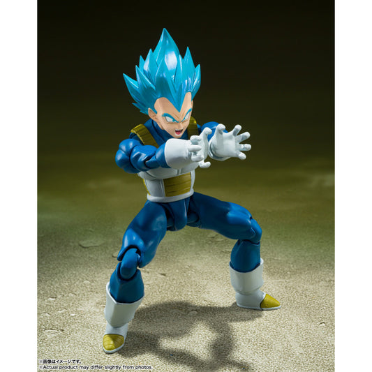 S.H.Figuarts Dragon Ball Super - Super Saiyan God SS Vegeta - Unwavering Saiyan Pride Action Figure