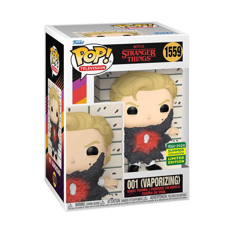 Funko Pop! Stranger Things Season 4 001 (Vaporizing) Vinyl Figure #1559 2024 SDCC Exclusive