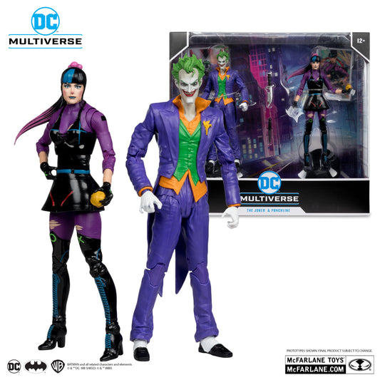McFarlane DC Multiverse The Joker and Punchline Action Figures