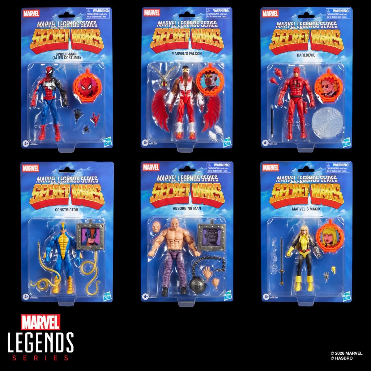 Marvel Legends Secret Wars 6-Inch Action Figures Wave 2 Case of 6