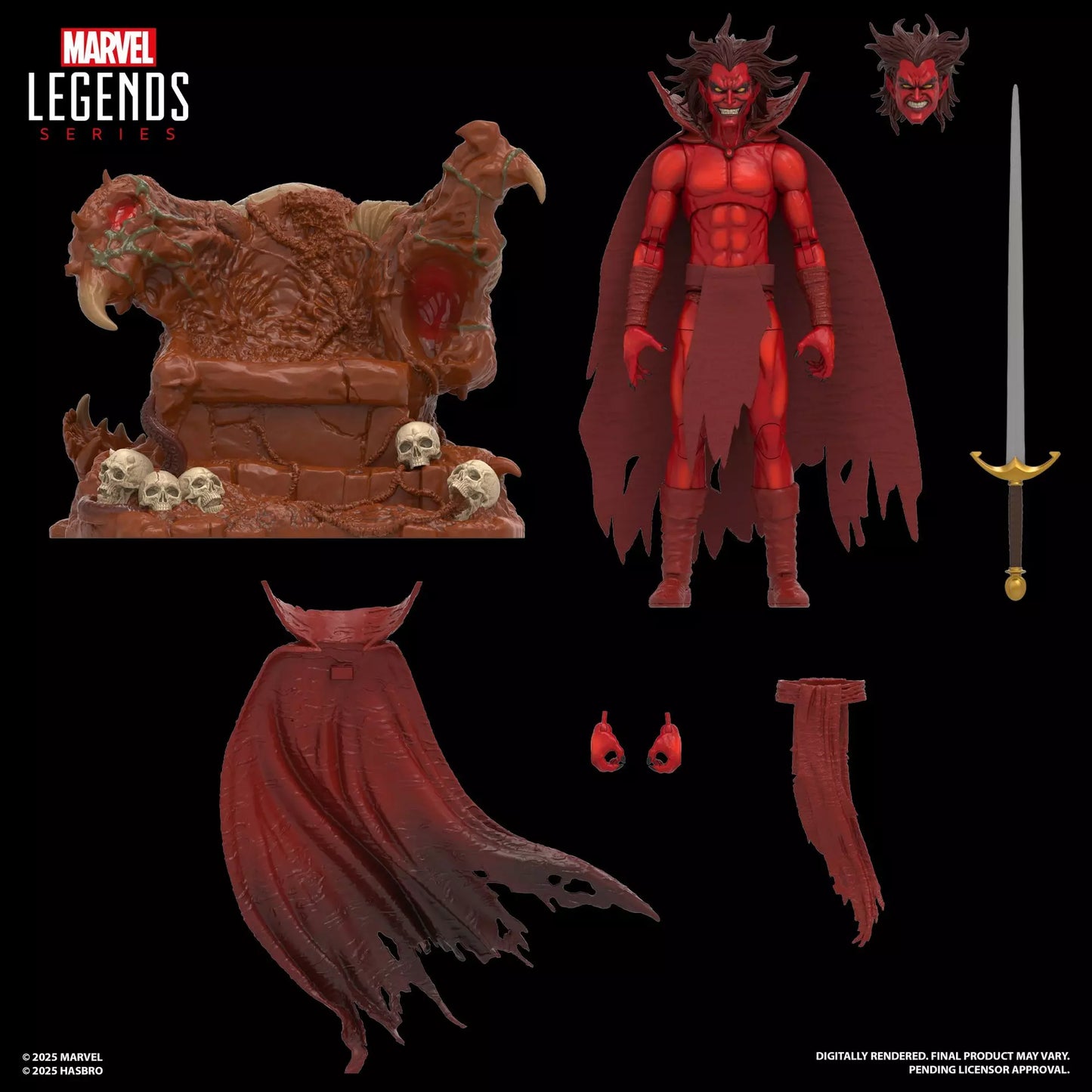 Marvel Legends Series Marvel’s Mephisto with Infernal Throne Action Figure
