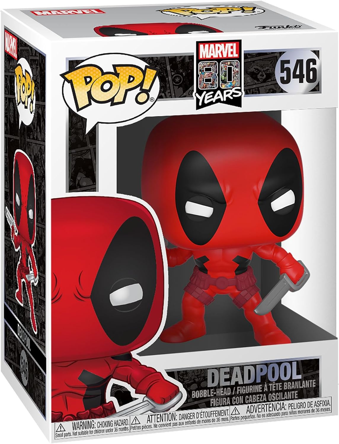 Funko Pop! Marvel 80th First Appearance Deadpool Vinyl Figure #546