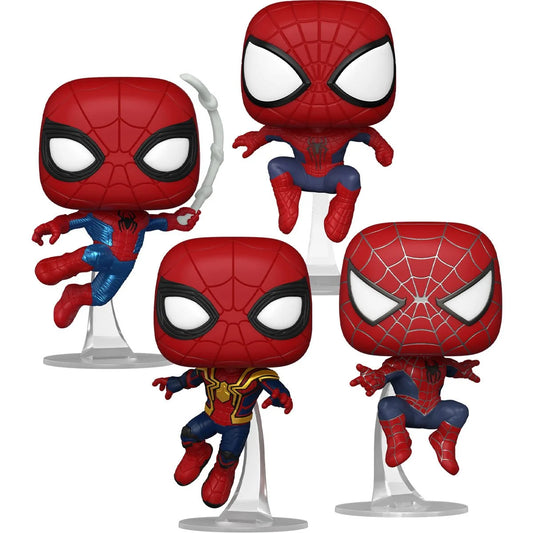 Funko Pop! Marvel Spider-Man: NWH Series 3 Wave 2 Vinyl Figure Set of 4 with protector box