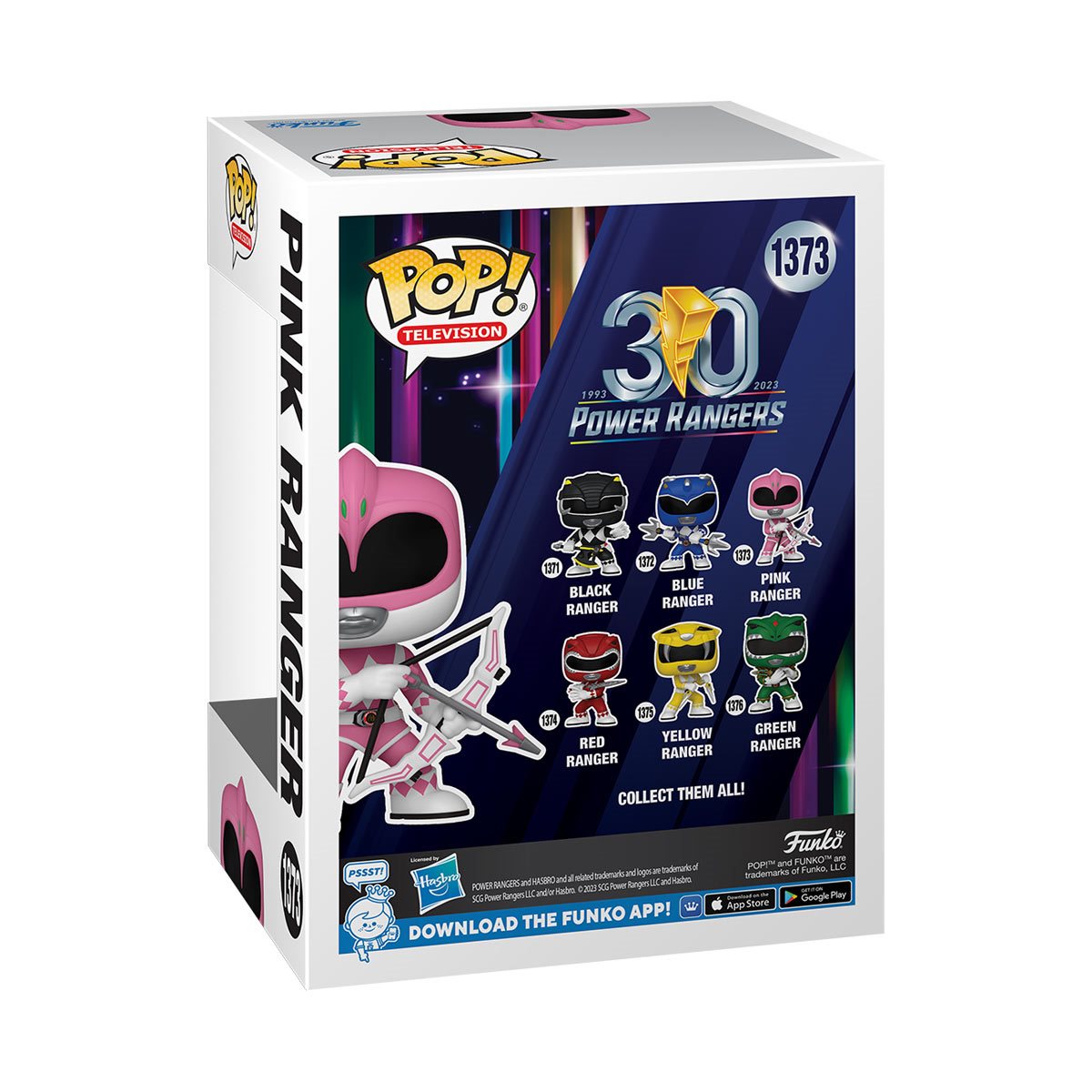 Funko Pop! Mighty Morphin Power Rangers 30th Anniversary Pink Ranger Vinyl Figure #1373 with protector
