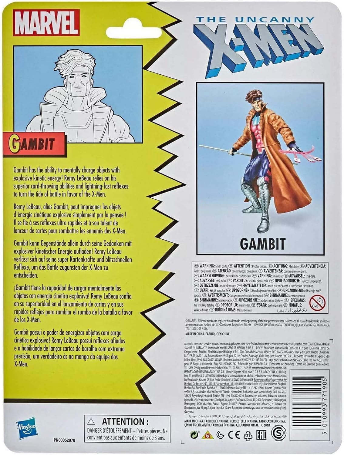 Marvel Legends The Uncanny X-Men Gambit Action Figure