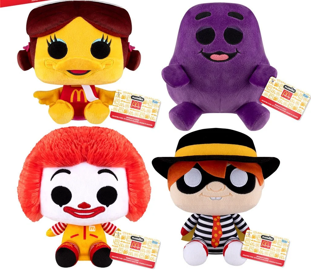 McDonalds 7-Inch Funko Plush Set of 4