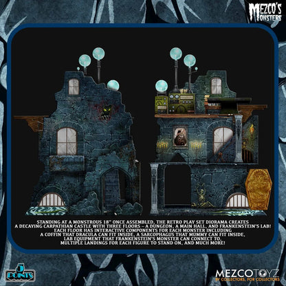 Mezco's Monsters Tower of Fear 5 Points Action Figures Deluxe Set
