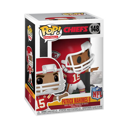Funko Pop! NFL Kansas City Chiefs Patrick Mahomes II Vinyl Figure #148 with protector box
