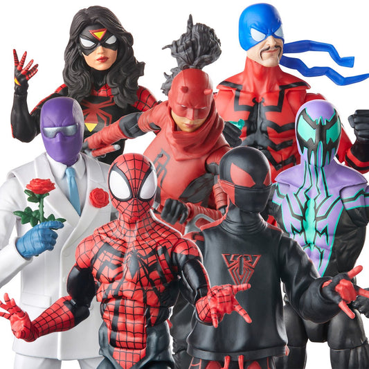 Marvel Legends Retro Spider-Man Action Figures Wave 1 Case of 7