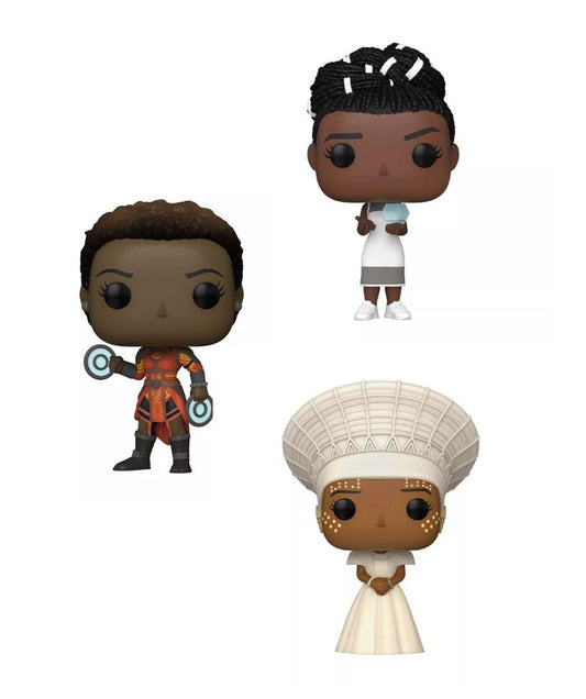 Funko Pop! Marvel Black Panther Legacy Collection set of 3 Vinyl Figures with protector box